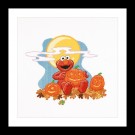 borduurpakket sesamstraat, elmo in halloweensfeer